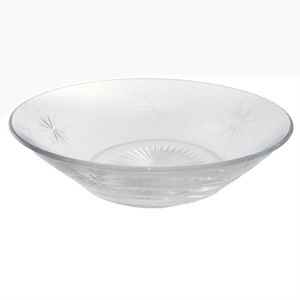 Vintage Heisey STARBURST DESIGN GLASS SERVING BOWL 8.5”